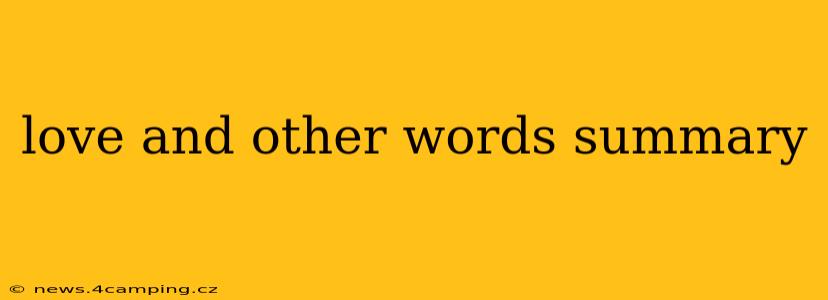 love and other words summary