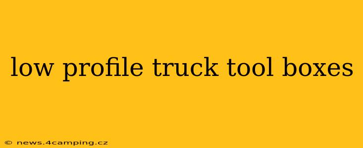 low profile truck tool boxes