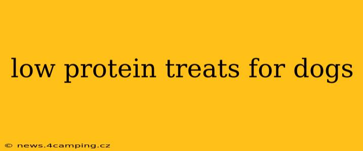 low protein treats for dogs