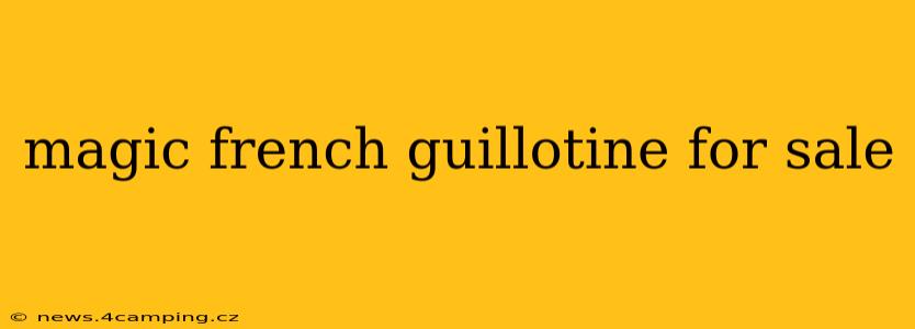 magic french guillotine for sale
