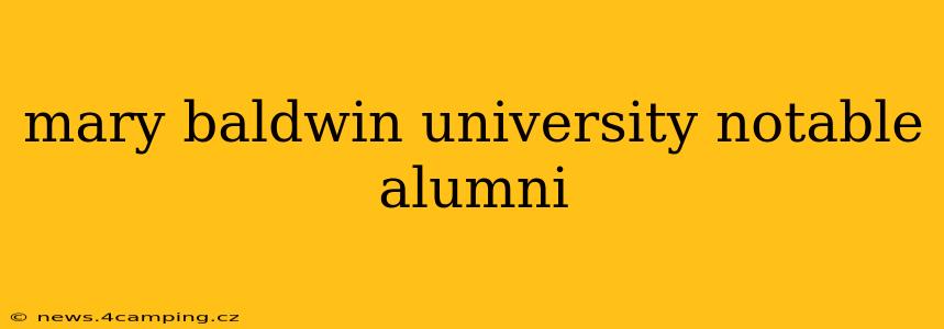 mary baldwin university notable alumni