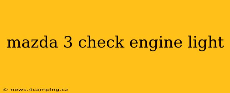 mazda 3 check engine light
