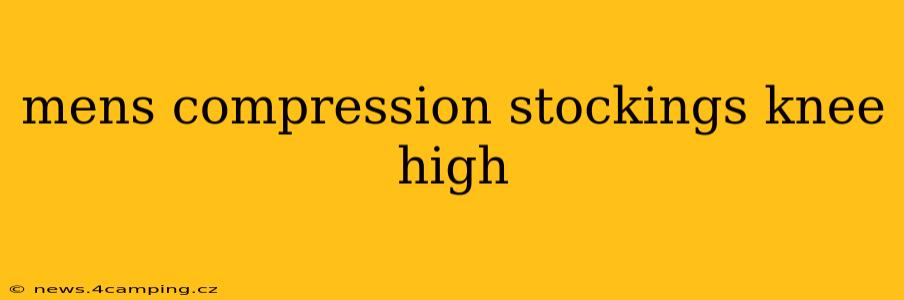 mens compression stockings knee high