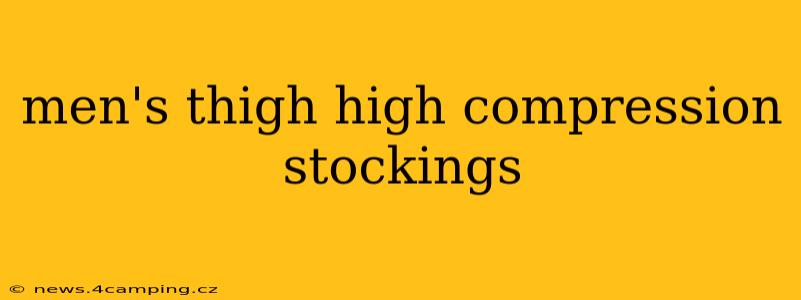 men's thigh high compression stockings