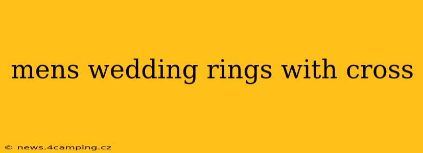 mens wedding rings with cross