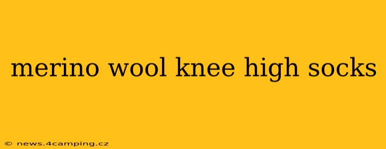 merino wool knee high socks