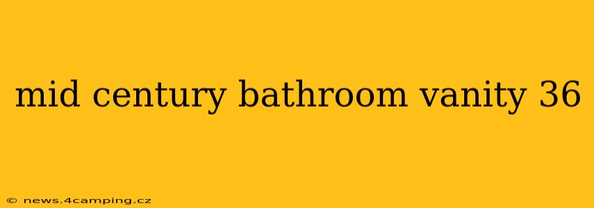 mid century bathroom vanity 36