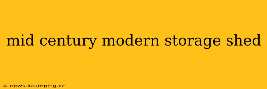 mid century modern storage shed