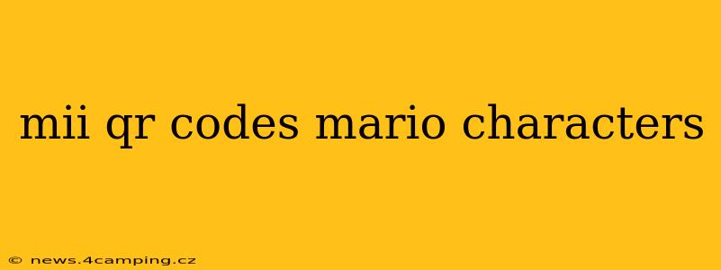 mii qr codes mario characters