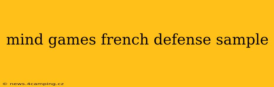 mind games french defense sample
