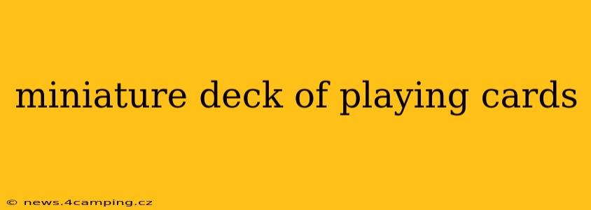 miniature deck of playing cards