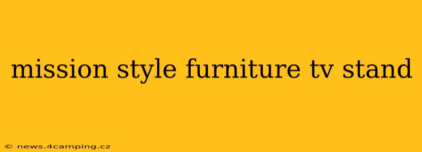 mission style furniture tv stand