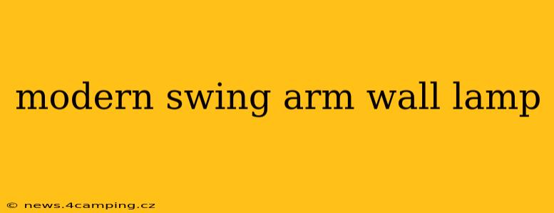 modern swing arm wall lamp