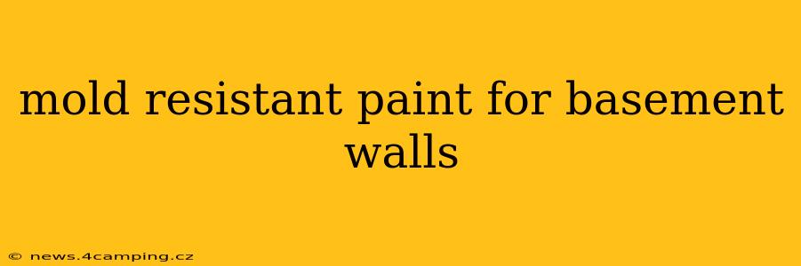 mold resistant paint for basement walls
