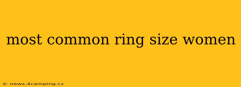 most common ring size women