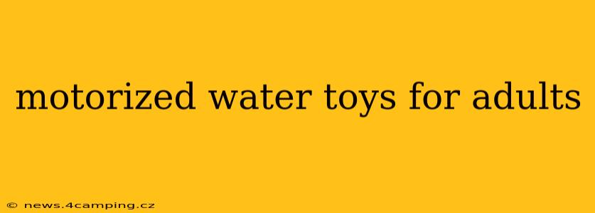 motorized water toys for adults