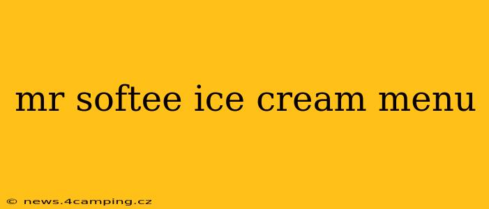 mr softee ice cream menu