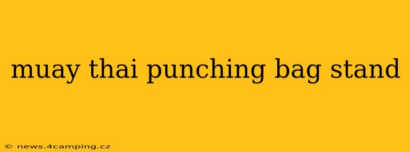 muay thai punching bag stand