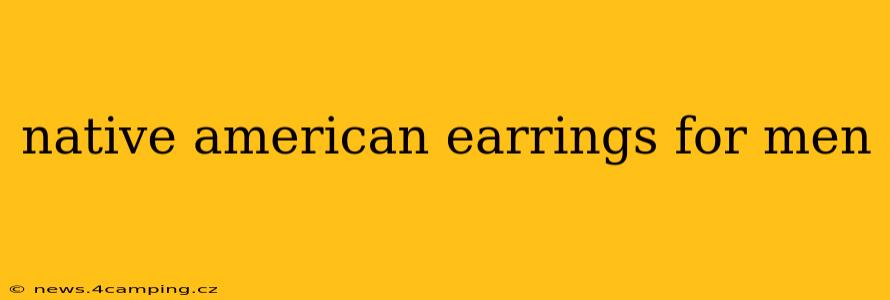 native american earrings for men