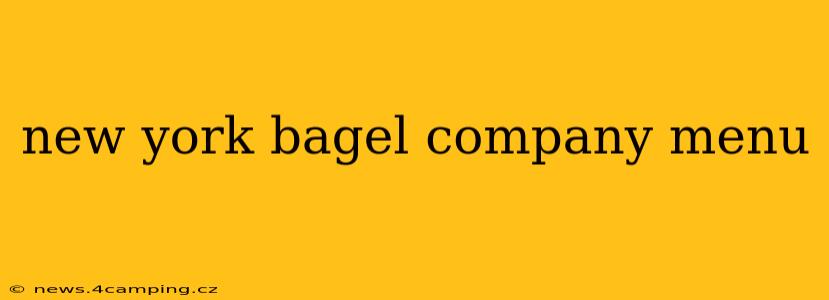 new york bagel company menu