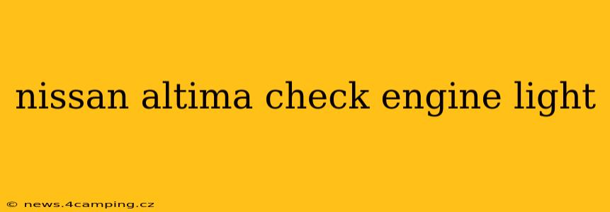 nissan altima check engine light