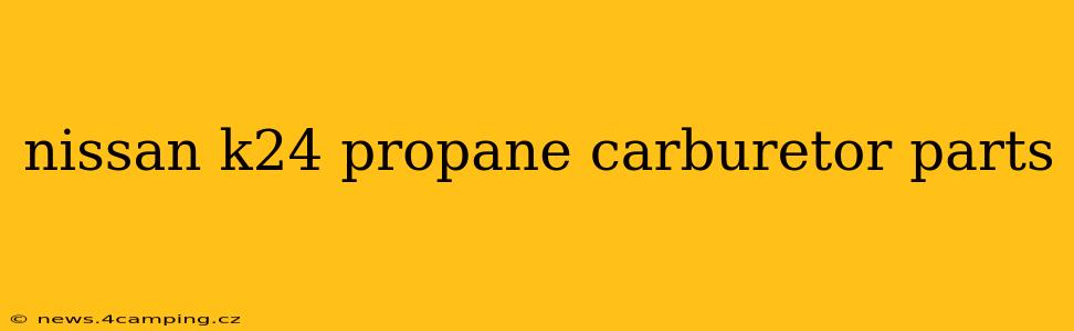nissan k24 propane carburetor parts