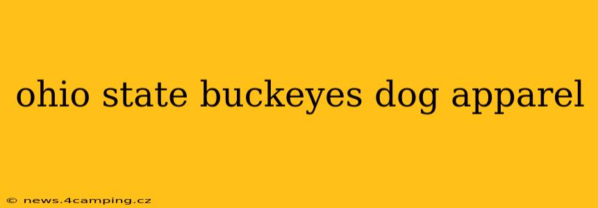 ohio state buckeyes dog apparel