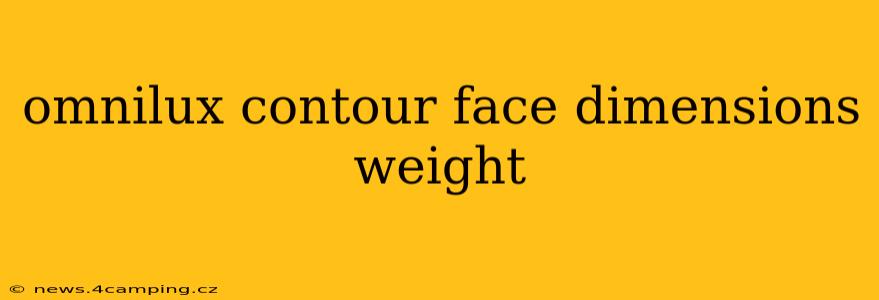 omnilux contour face dimensions weight