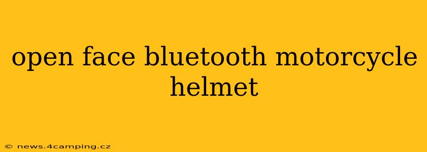 open face bluetooth motorcycle helmet