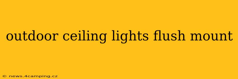 outdoor ceiling lights flush mount