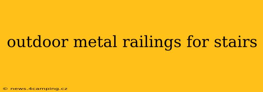 outdoor metal railings for stairs