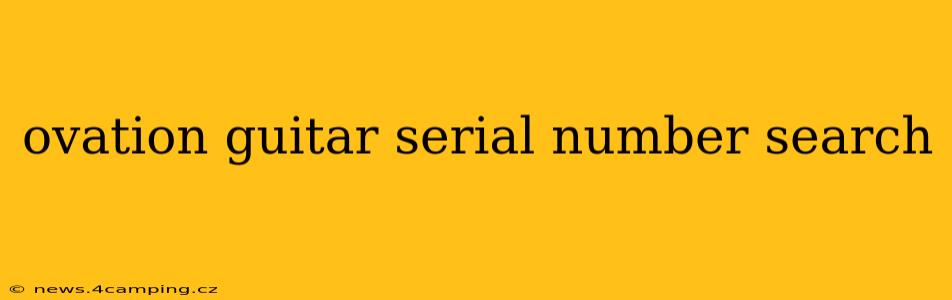 ovation guitar serial number search