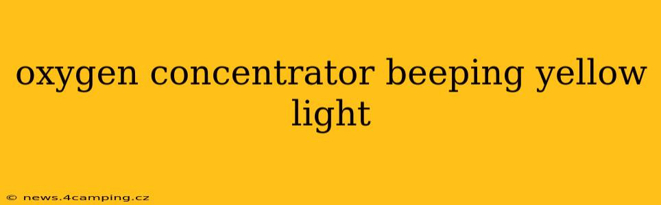 oxygen concentrator beeping yellow light