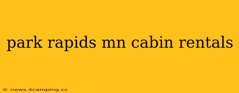 park rapids mn cabin rentals