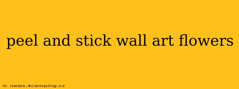 peel and stick wall art flowers