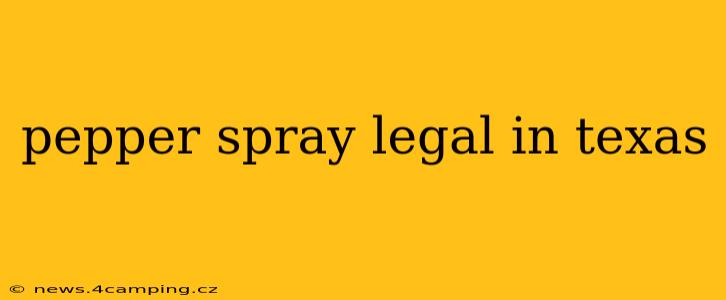 pepper spray legal in texas