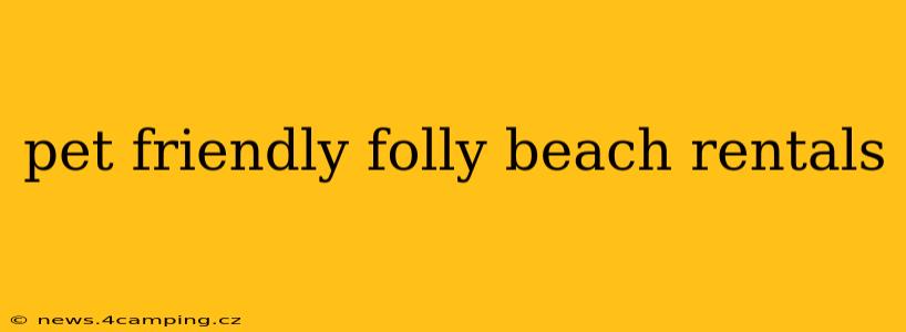 pet friendly folly beach rentals