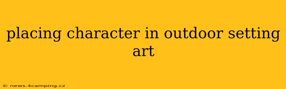 placing character in outdoor setting art