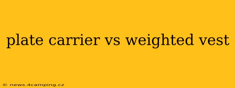 plate carrier vs weighted vest
