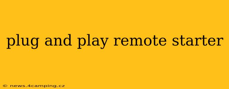plug and play remote starter