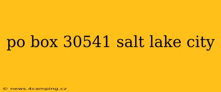 po box 30541 salt lake city