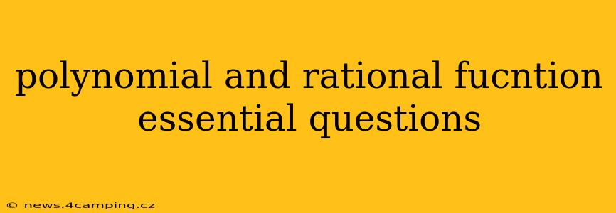 polynomial and rational fucntion essential questions