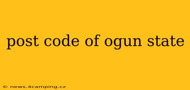 post code of ogun state