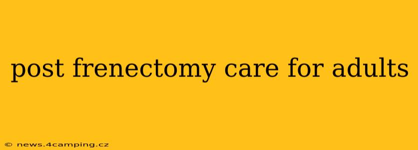 post frenectomy care for adults