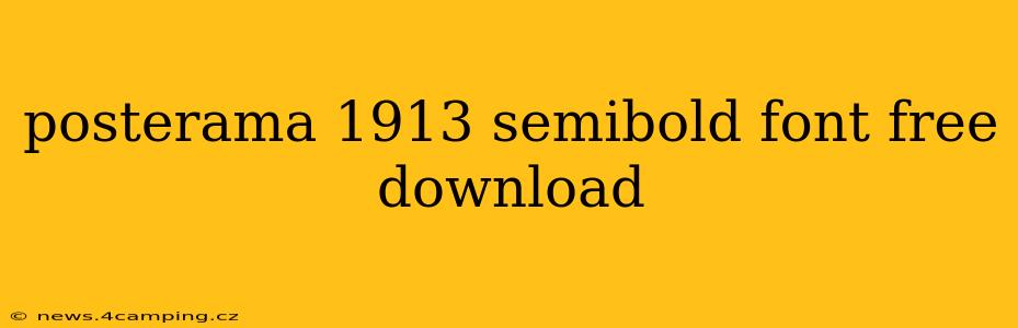 posterama 1913 semibold font free download