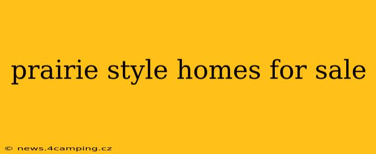 prairie style homes for sale