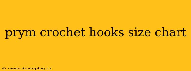 prym crochet hooks size chart