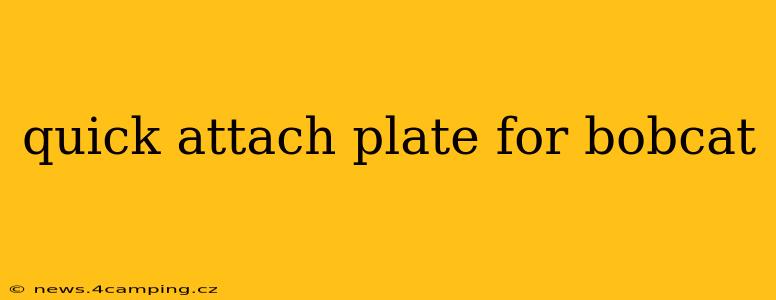 quick attach plate for bobcat