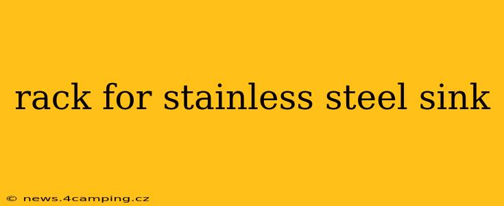 rack for stainless steel sink