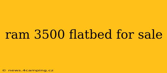 ram 3500 flatbed for sale